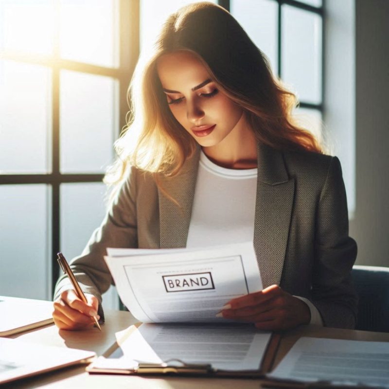 ثبت برند توسط یک خانم تاجر